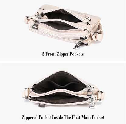MINICAT Multiple Pockets Small Crossbody Purse Cell Phone Purse Shoulder Bags for Women Cross Body Bag for Woman