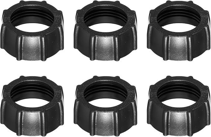6 Pcs Car Phone Mount Replacement Parts Tightening Nut for Replacement Screw-On Parts Adapter Phone Holder Tightening Nut Screw-On Bracket Holder Ring for DVR Camcorder Wireless Charger