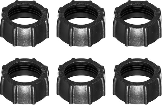 6 Pcs Car Phone Mount Replacement Parts Tightening Nut for Replacement Screw-On Parts Adapter Phone Holder Tightening Nut Screw-On Bracket Holder Ring for DVR Camcorder Wireless Charger
