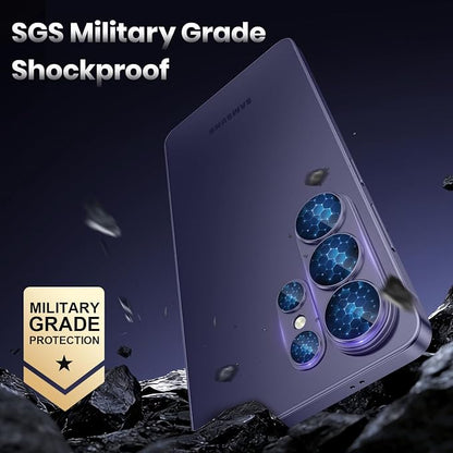 for Samsung Galaxy S26 Ultra Camera Lens Protector - Matte Titanium Alloy [Military Grade Shatterproof] [Strong Adsorption] Glass Camera Screen Protector for S26 Ultra, Violet