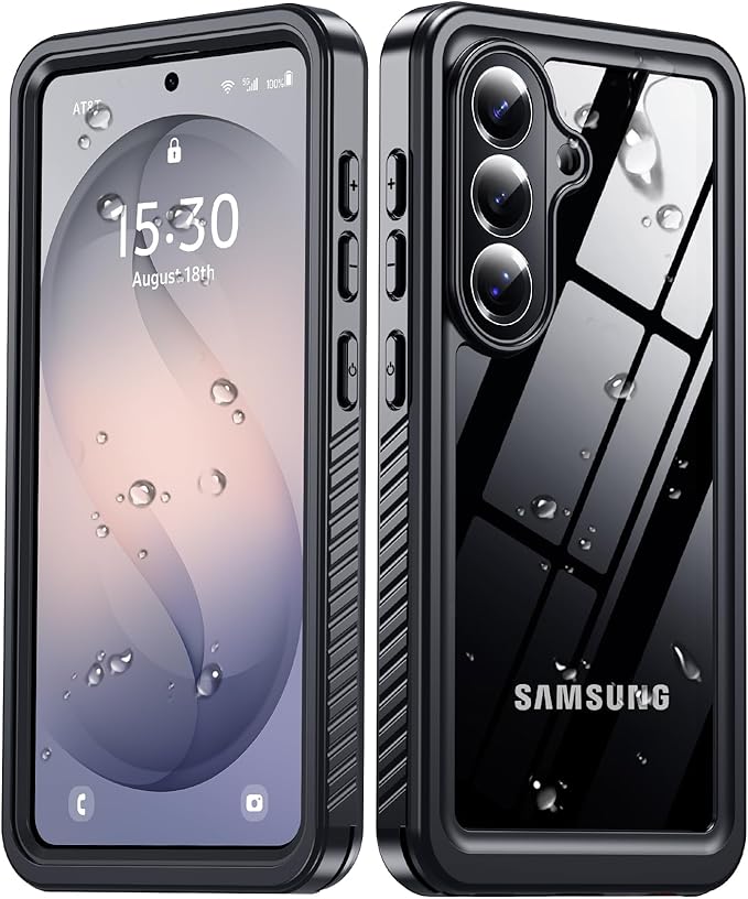 MOZOTER for Samsung Galaxy S26 Plus Case Waterproof,[IPX8 Underwater Case][Full Body Shockproof & Military Dropproof] Built-in Screen Protector Clear Sound Quality for Samsung S26 Plus 6.6 inch-Black