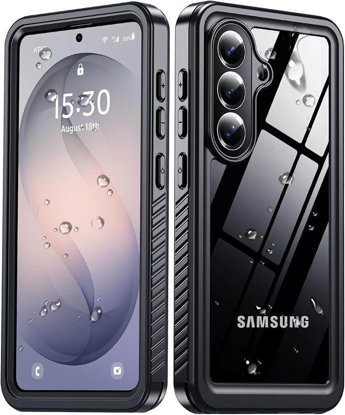 MOZOTER for Samsung Galaxy S26 Case Waterproof,[IPX8 Underwater Case][Full Body Shockproof & Military Dropproof] Built-in Screen Protector Clear Sound Quality for Samsung S26 6.2 inch-Black