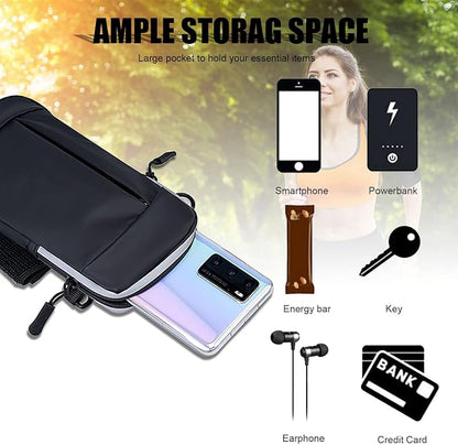 Phone Holder for Running Armband Cell Phone Purse Crossbody for Women Men Kids,iPhone 17 16 16e 15 14 13 12 11 Pro Max Xs Xr X Plus Air SE Mini Galaxy Ultra Edge S26 S25 S24 Note Bag Arm Band