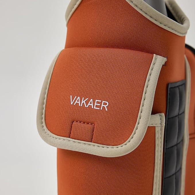 VAKAER Magnetic Gym Bag, Water Bottle Carrier Holder with Phone Pocket & Adjustable Strap,10 Ultra-Strong Magnets Stick to Fitness equipment, Workout Accessories Pouch for Women & Men