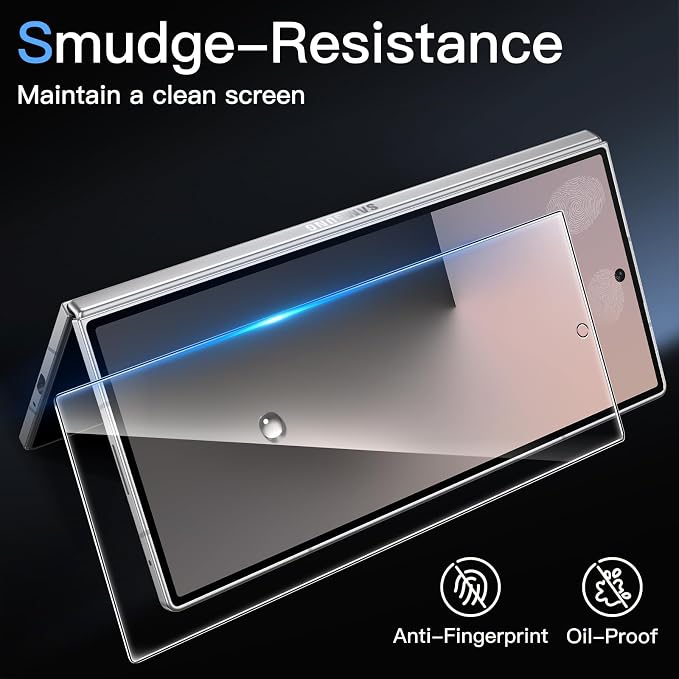 JETech Front Screen Protector for Galaxy Z Fold 7, 2+2 Pack | with Camera Lens Protector, HD Clear Tempered Glass, Anti-Scratch Protection