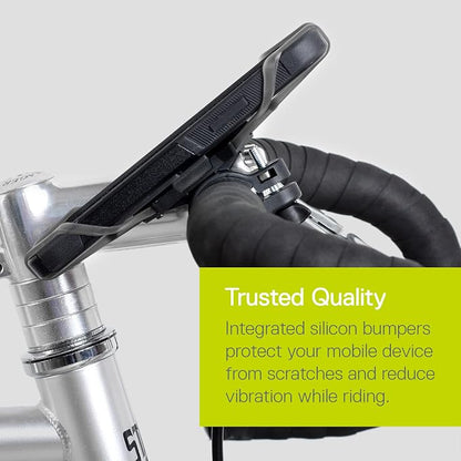 Delta Cycle Xmount Bicycle Phone Holder - Adjusts to Any Handlebar & Fits Any Phone or iPhone - Easily Accessible Bike Accessories (Pack of 2)