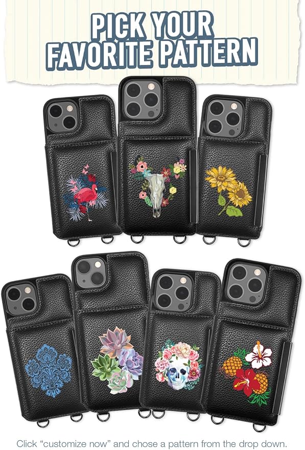 Smartish iPhone 14 Plus Crossbody Wallet Case - Dancing Queen [Purse/Clutch with Detachable Strap & Wristlet] Protective Cover with Credit Card Holder - Secret Menu