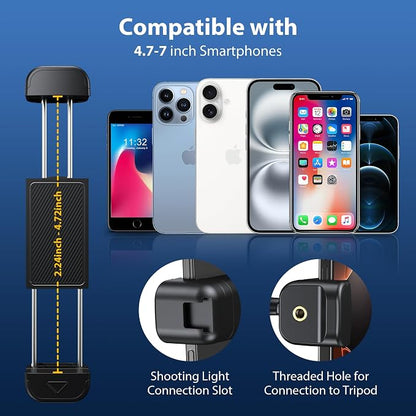 CreaDream Gym Magnetic Phone Holder, Gym Essentials Magnet Phone Mount with 360 Rotation, Portable Workout Accessories for Men and Women, Compatible with 4.7-7" Smartphones