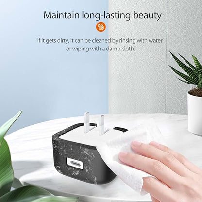 Case for Apple 40W Dynamic Power Adapter,NOUKAJU Silicone Protective Cover,Drop-Proof,Scratch-Proof,Shock-Proof,Protective Case for Apple 40W Charger(Black)