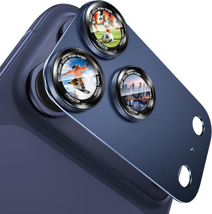 Goton Compatible for iPhone 17 Pro Max Camera Lens Protector, 1-Pack Aluminum Alloy Metal Cover with HD Tempered Glass, Pro Camera Style, Shatter-Resistant, Scratch-Proof, Case Friendly