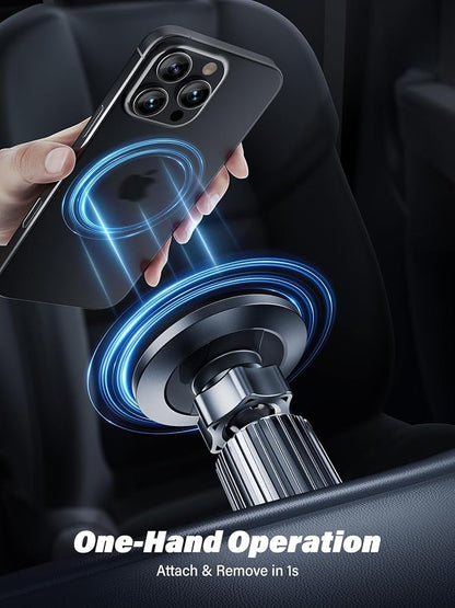 [Military-Grade] Magnetic Phone Holder for Car [Upgraded Strongest Magnet Power] Car Magnet Phone Mount, Air Vent Hands-Free Mag-Safe Cell Phone Holder Fit for iPhone 16 15 14 13 Pro Plus Max