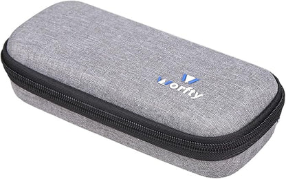 Case for VRURC/VEGER/FOCHEW/Charmast/citicr/GKUTW Portable Charger with Built-in Cables & AC Wall Plug 10000/12000/13800mAh Power Bank - Hard Protective Travel Carrying Storage Bag (Grey)