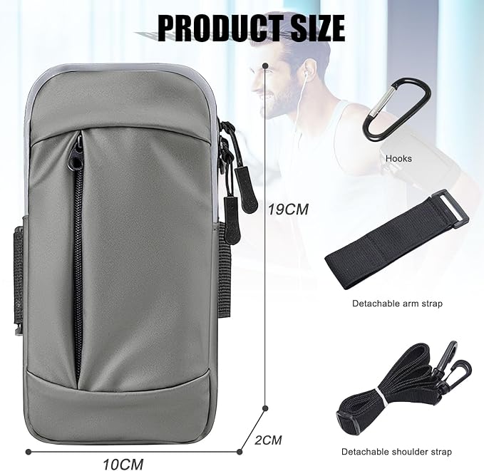 Phone Holder for Running Armband,Cell Phone Purse Small Crossbody Bags for Women Men Kids,iPhone 17 16 16e 15 14 13 12 11 Pro Max Xs Xr X Plus Mini Galaxy Ultra S26 S25 Note Bag Gym Arm Bands