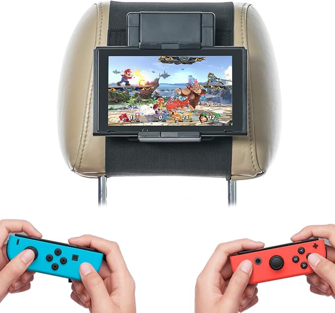 TFY Switch Car Mount, Car Headrest Mount Holder for Game Machine Nintendo Switch 2
