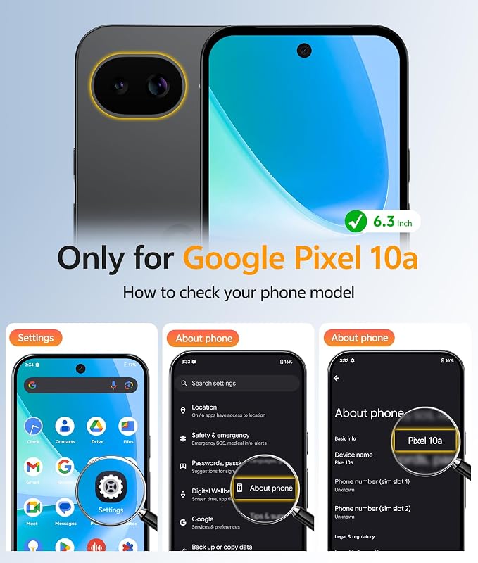 FNTCASE for Google Pixel 10a Case: [Compatible with Magsafe] Translucent Matte Cases with [Screen Protector] Military Grade Shockproof Protective Magnetic Phone Cover for Pixel 10A - Blue