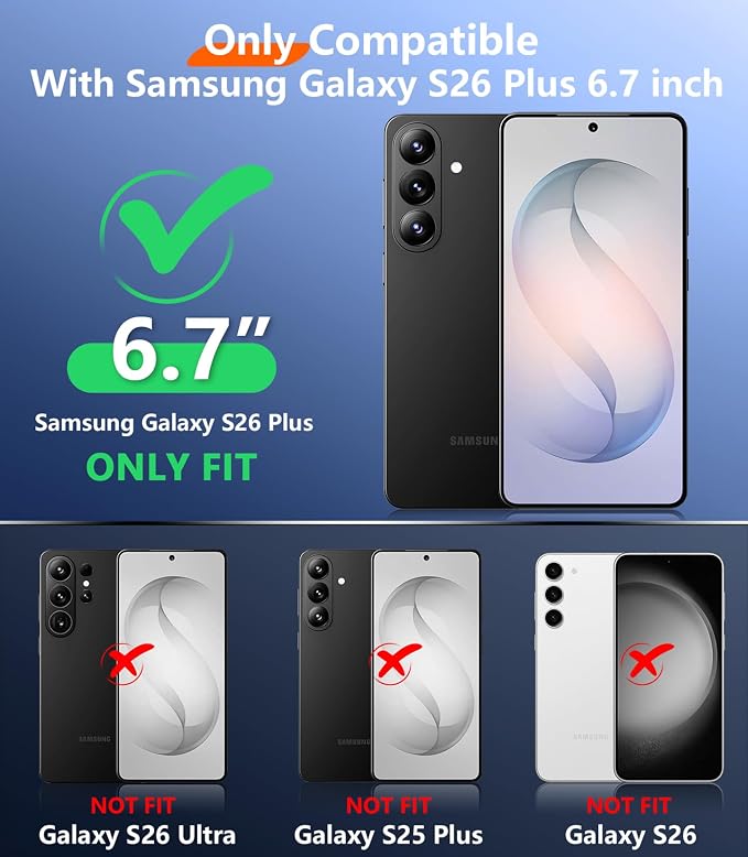 Temdan Designed for Samsung Galaxy S26 Plus Case Waterproof, Built-in Lens & Screen Protector Military Shockproof Dropproof IP68 Underwater Full Body Phone Case for Galaxy S26 Plus 5G 6.7"-Green