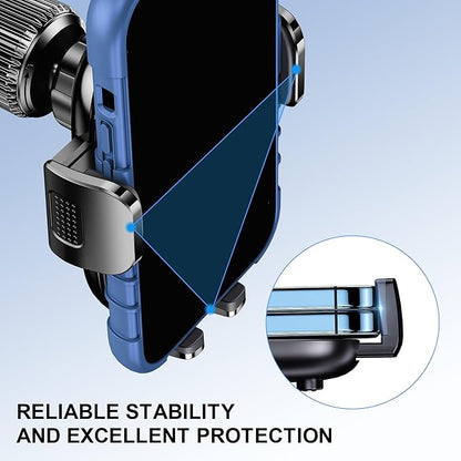 Phone Holder Car Mount for iPhone [Powerful Suction] Phone Mount for Car Dashboard Windshield Air Vent Universal Accessories [Thick Cases Friendly] Automobile Phone Holder Fit iPhone Smartphone