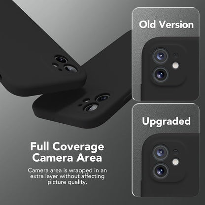 Magnetic for iPhone 11 Phone Case Silicone, Compatible with MagSafe, [Full Camera Protection][Screen Protector] Slim Shockproof Protective Case for iPhone 11 6.1", Black