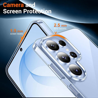 Temdan Designed for Samsung Galaxy S26 Ultra Case,[Built in Hidden Kickstand][Military Grade Drop Protection] [Never Yellowing] Slim Thin Phone Case for Galaxy S26 Ultra Case 6.9"- Crystal Clear