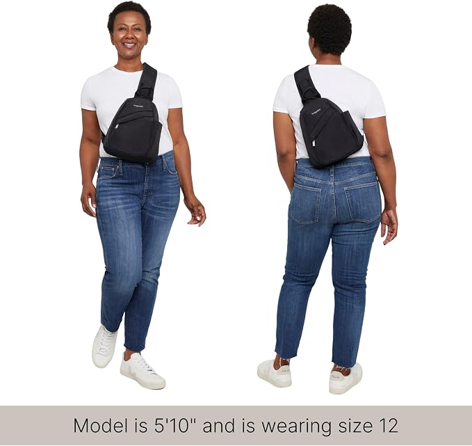 Baggallini Medium Sling Backpack - 9"x11" Lightweight Sling Bag with Convertible Adjustable Shoulder Strap
