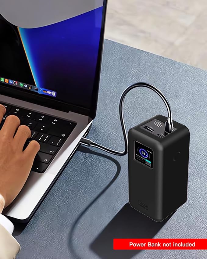 Silicone Case for UGREEN Nexode Power Bank (20000mAh 130W) Full-Body Protective Cover for UGREEN Portable Charger,Precise Port Cutouts (Case Only) Black