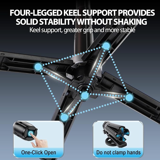 2025 New 4-in-1 Multifunctional Magnetic Selfie Stick,Universal 360° Rotation Phone Tripod with Wireless Remote,Portable Extendable Mag Tripod,for Video Recording & Vlog,for iPhone & Android(Black)