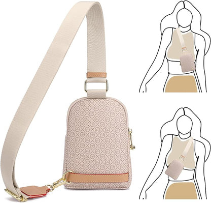INICAT Anti Theft Crossbody Bag for Women, Small RFID Blocking Sling Purse with Zipper Lock for Travel, Vegan Leather