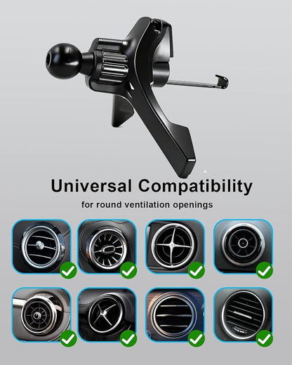 Car Vent Phone Mount for Mercedes Benz C300/260/200/180 A-Class GLB,Ultra-Stable Metal Hook Car Accessories Phone Holder for iPhone 17/16/15/14/13/12