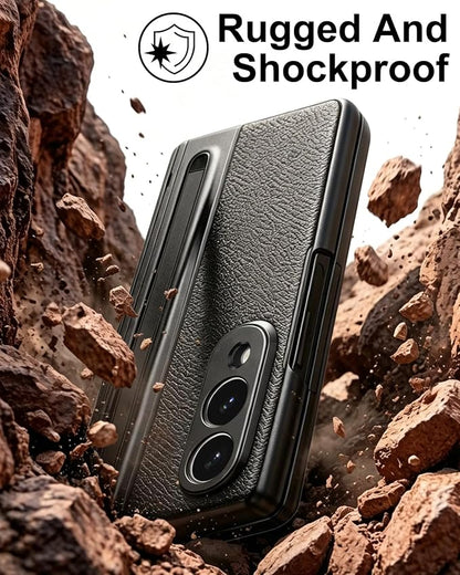 Galaxy Z Fold 8 Wide Case with S Pen Holder & Stylus, Full Body Hinge Case | Galaxy Z Fold 8 & Fold 8 Wide Case with HD Screen Protector, Shockproof Protection Cover, Phone Case mit Hinge & S Pen Stylus