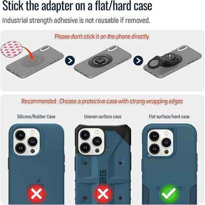 Bike Phone Mount,Mountain Bicycle Stem Cell Phone Holder,Universal Aluminum Handlebar Phone Clamp,MTB Road Bike Cycling Mobile Phone Clip,Quick Attach/Release 【Series C-2nd Gen】