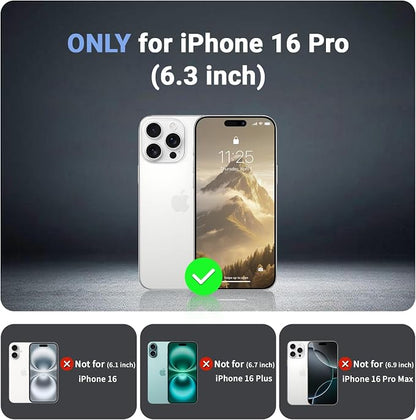 jaroco Magnetic for iPhone 16 Pro Case, [Compatible with MagSafe][Military Grade Drop Protection][Heavy Duty Protection][Non-Slip][Shockproof] 2-Layer Durable Bumper Phone Case 6.3''-Antique White