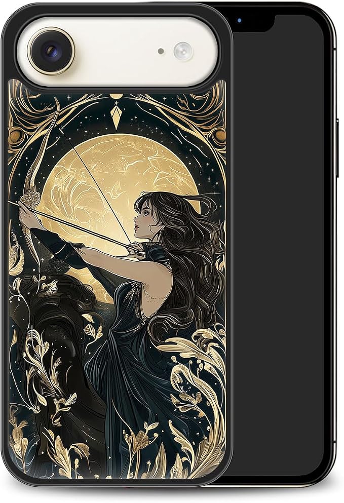 Constellation Series - Sagittarius Designs Magnetic for iPhone 17 air Case, Tarot Style Model Glass Phone Cover, Compatible with Magsafe, Pocket-Friendly - fits iPhone 17 air Case for Women