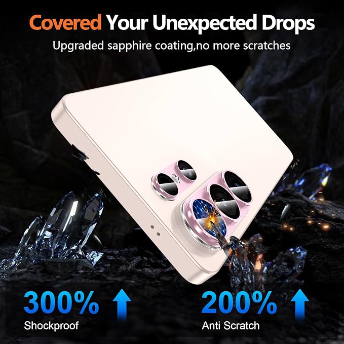 for Samsung Galaxy S26 Ultra Camera Lens Protector, Electroplated Matte Back with 9H Tempered Glass Lens Protector, [Strong Adsorption] [Case-Friendly] Metal Ring HD Clear Lens Cover, Pink