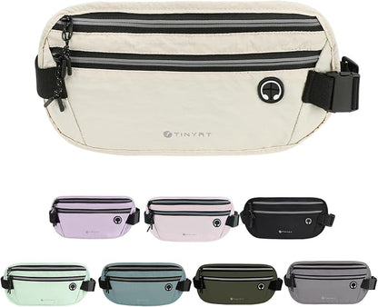 Slim Running Belt for Women Men Runners Fanny Packs With Phone Holder Hidden Pockets Exercise Waist Bag for Marathon Workout