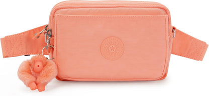 Kipling Women’s Abanu Multi Crossbody Bag, Lightweight, Adjustable Nylon Waist Pack with Multi-Compartment Zip Pockets