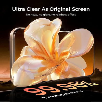 NeverBreak 9H+ Hardness for iPhone 16 Pro Max Screen Protector 12FT Military Grade Protection (Scratch, Shatter, Drop Resistance) Tempered Glass Full Edge Coverage 6.9" 2 Pack with De-Bubble Card