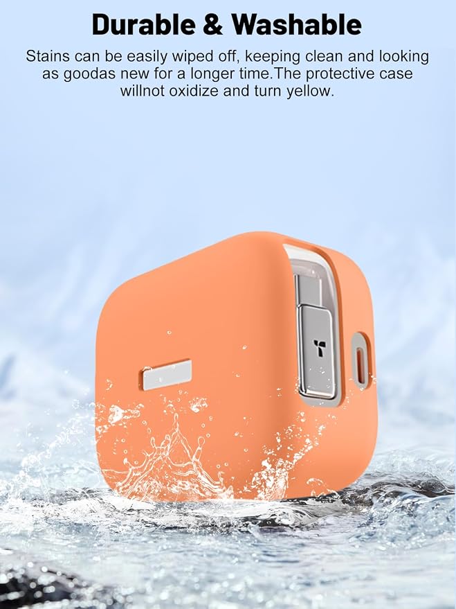 Silicone Protective Case for TORRAS FlexLine 67W Charger, Full-Body Protective Cover with Precise Cutouts, Shockproof Dustproof Charging Block Protector Sleeve & Scratch-Resistant Sleeve (Orange)