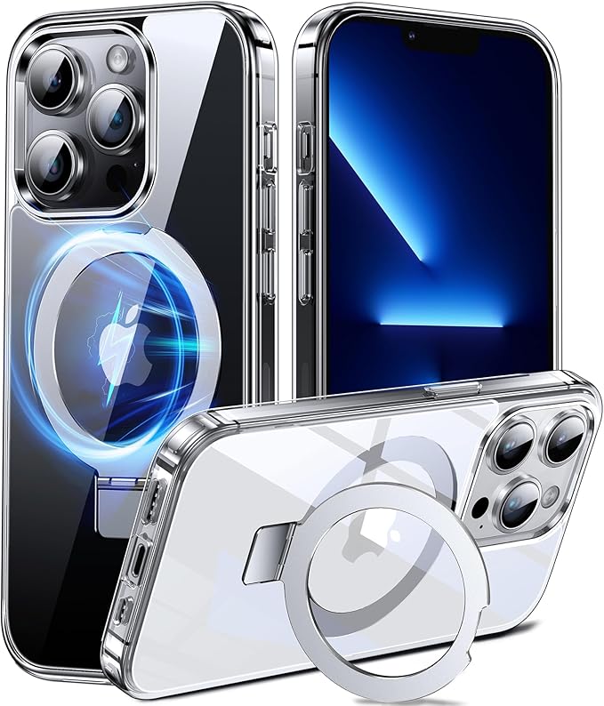 Chicfun 3-in-1 [Magnetic+Kickstand+Ring Holder] for iPhone 14 Pro Max Case Stand Ring Holder Compatible with MagSafe, Military Shockproof Protective iPhone 14 Pro Max Phone Case Kickstand Cover
