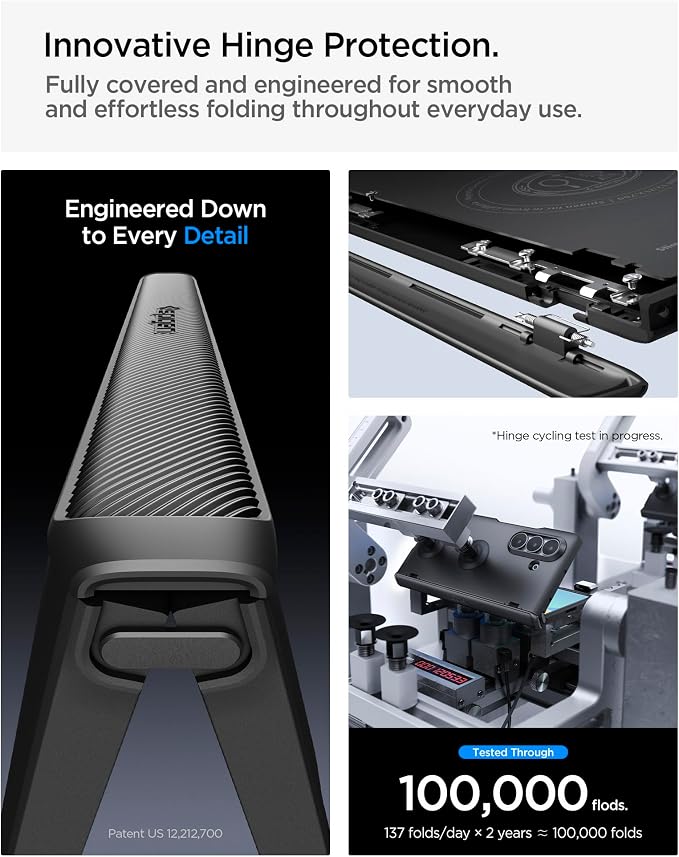 Spigen Slim Armor Pro MagFit for Galaxy Z Fold 8 Ultra Case, Black | Spring Hinge Protection, Air Cushion Technology, Compatible with MagSafe, SecuLink, Camera Plateau Protection