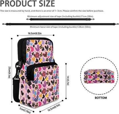 Men's Crossbody Bag, Small Cell Phone Wallet, Women's Shoulder Handbag, Travel Gym Bag