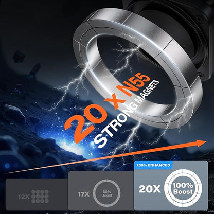 APPS2Car for MagSafe Car Mount【Upgraded 20xN55 Magnets】 Strong Magnetic Phone Holder, Suction Cup Stand for Dashboard Windshield, Adjustable Telescopic Arm, Fit for iPhone 17 16 15 14 13 12 Android