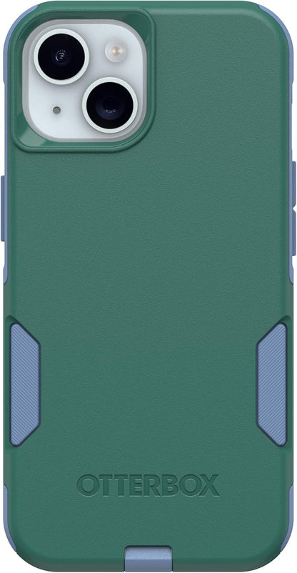 OtterBox iPhone 17e, iPhone 16e, iPhone 15, iPhone 14, & iPhone 13 Commuter Series Case - Regal Bay (Green & Blue) - Slim & Tough - Pocket-Friendly - with Port Protection