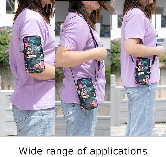 Sports Armband Outdoor Sweat-Proof Running Armbag Cross-Body Shoulder Casual Wallet Purse Gym Fitness Cell Phone Bag Key Holder for iPhone 13 Pro/ 12 Pro/Xs Max/Xr,Galaxy S10 Plus, P30 Pro (#26)