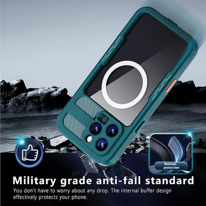 Guppy for iPhone 16 Pro Max Magnetic Waterproof Case, Built-in Screen Protector [IP68 Waterproof][14FT Military Drop Proof] 360° Full Body Protection Dustproof Shockproof Heavy Duty Rugged Case, Cyan