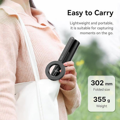 ULANZI 64.6'' Magnetic Selfie Stick Tripod Max, All-in-One Phone Tripod w Magnetic Phone Holder & Detachable Wireless Remote, C/W Magsafe, for iPhone 16 15 14 13 12 Series & Android Phones (Black)