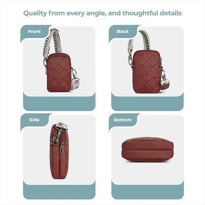 Travelon Anti-Theft Boho 2 Compartment Phone Crossbody