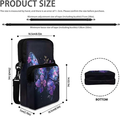 Men's Crossbody Bag, Small Cell Phone Wallet, Women's Shoulder Handbag, Travel Gym Bag