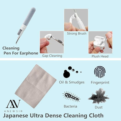 Glasses Cleaner,Screen Cleaner,Portable Lens Cleaner Spray for Eyeglasses,Screen Cleaner Spray Wipe Kit for Phones/Glasses Cleaner Lens Cleaning,Alcohol Free,Replaceable cleaning liquid (Black)New