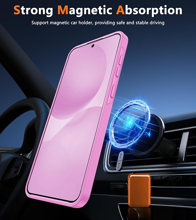 FNTCASE for Samsung Galaxy A36-5G Case: for Galaxy A56 5G Case Magnetic Translucent Matte Shockproof Slim Phone Cover - Military Grade Drop Proof Hard Back Anti-Fingerprint Protective Case - 6.7 inch