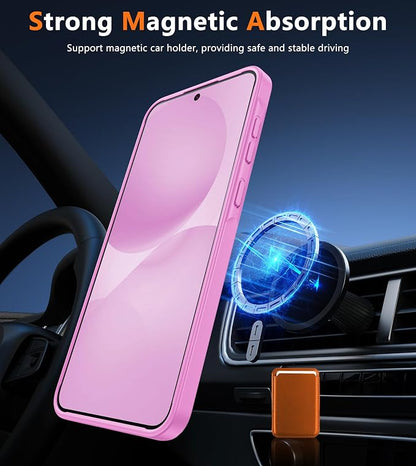 FNTCASE for Samsung Galaxy A36-5G Case: for Galaxy A56 5G Case Magnetic Translucent Matte Shockproof Slim Phone Cover - Military Grade Drop Proof Hard Back Anti-Fingerprint Protective Case - 6.7 inch